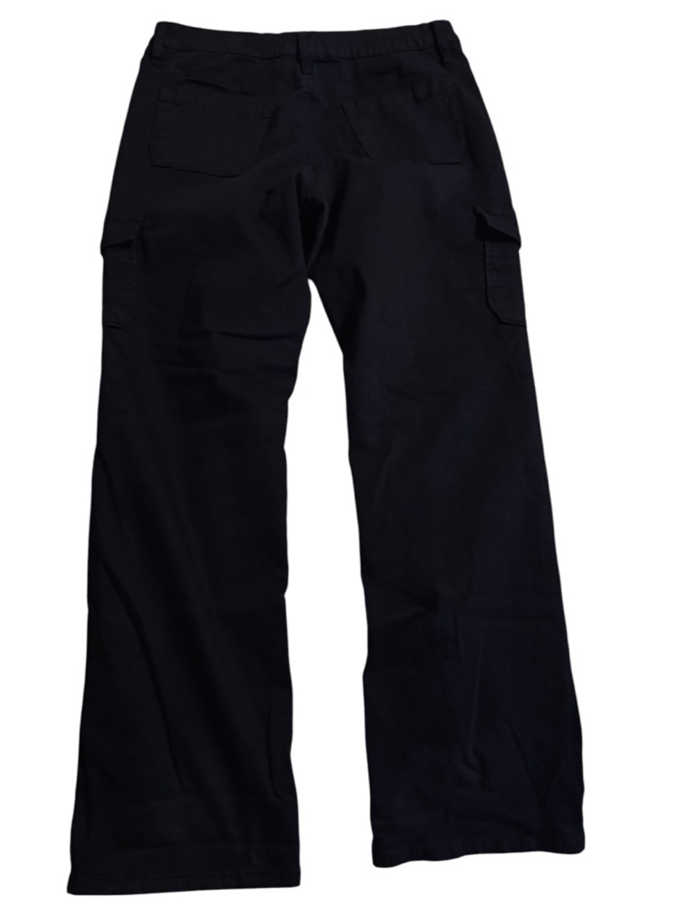 Black Cargo Pants Size 14/34 Straight Leg Utility